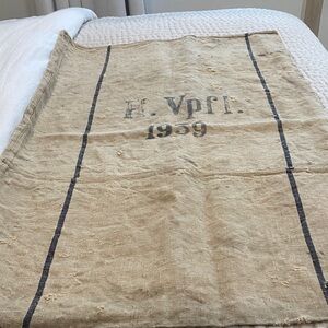 Vintage Linen Grainsack from Paris